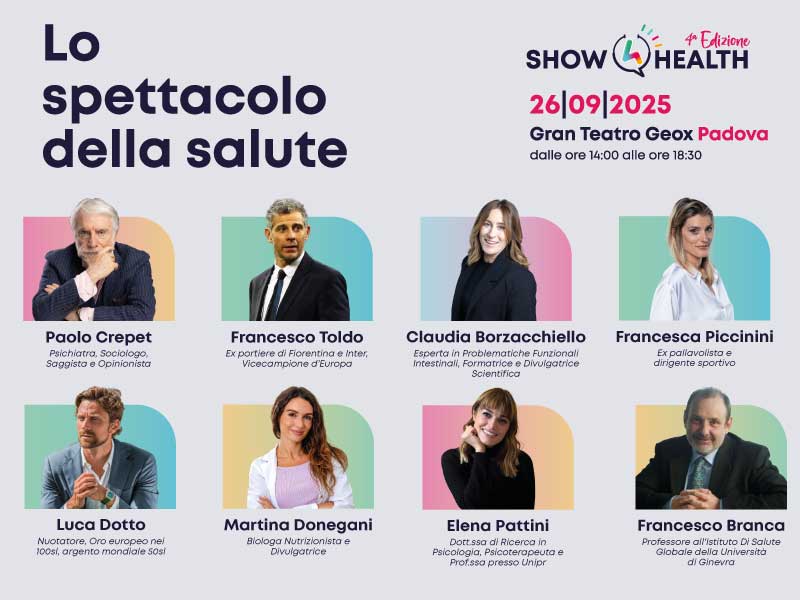 speaker dello spettacolo della salute un evento contro la sedentarietà